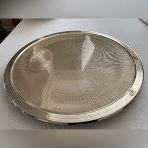 Italian FRANZFER Piatto Termico Inox  BREVETTATO ROUND ALUMINUM CHARGER TRAY MCM